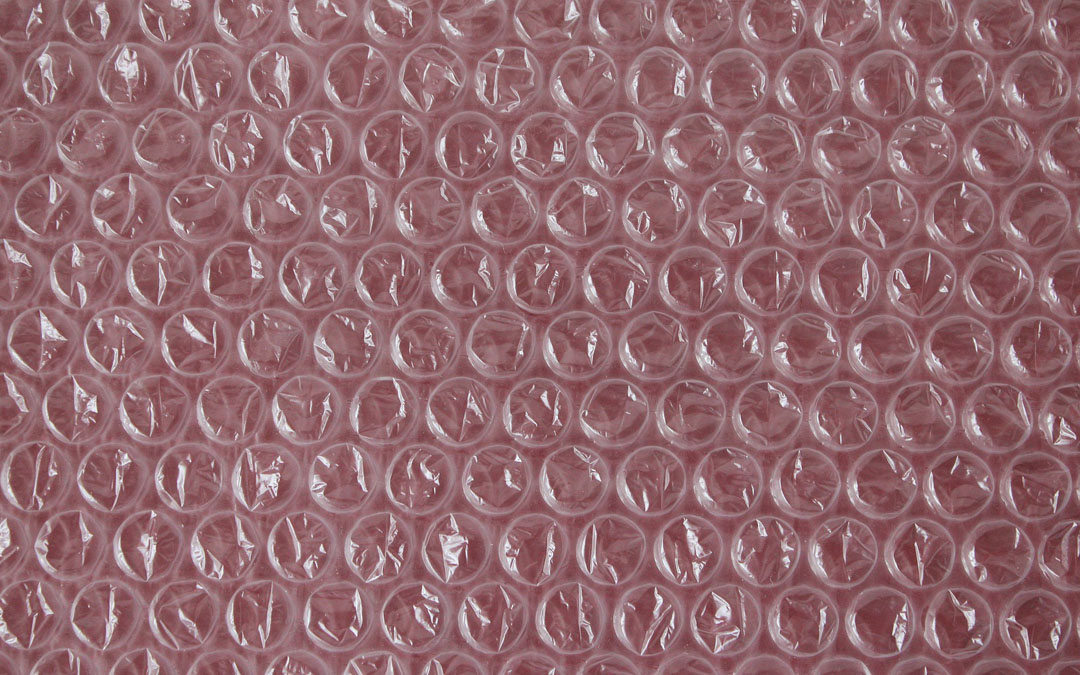 red bubble wrap