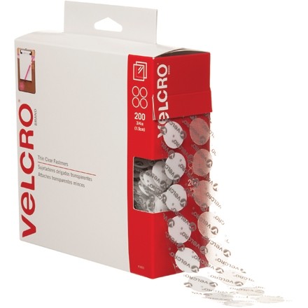 VELCRO® Hook and Loop, Combo Pack, Dots, 3/4, Clear for $32.86