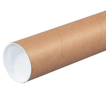 Mailing Tubes with Caps, Heavy Duty, Round, Kraft, 4 x 60, .125 thick for  $6.88 Online