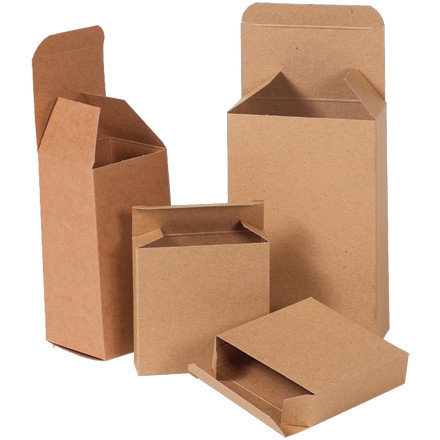 Cajas de aglomerado, cajas de cartón plegables, pliegue inverso, 2 x 2 x 3  , Kraft para $134.40 En línea