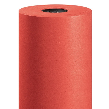Rollos de papel Kraft rojo, 36 "de ancho - 50 lb.