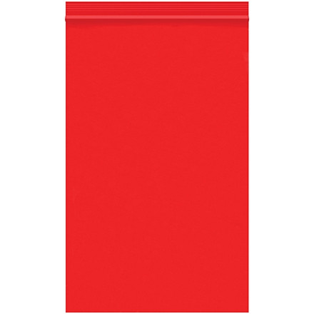Bolsas de polietileno que se pueden volver a cerrar, 5 x 8 ", 2 mil, rojas