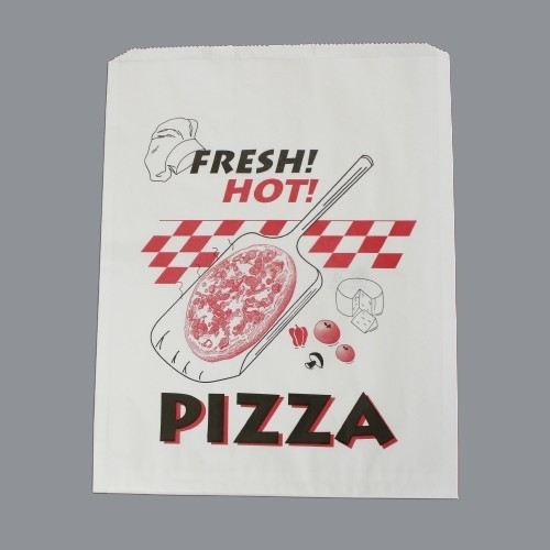 Bolsas de papel para pizza impresas, 14 x 1 x 17 "