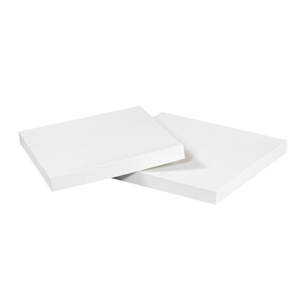 Paper Mart Cajas de regalo al por mayor Cajas de regalo blancas 4 X 4 X  4 | Cantidad: 100